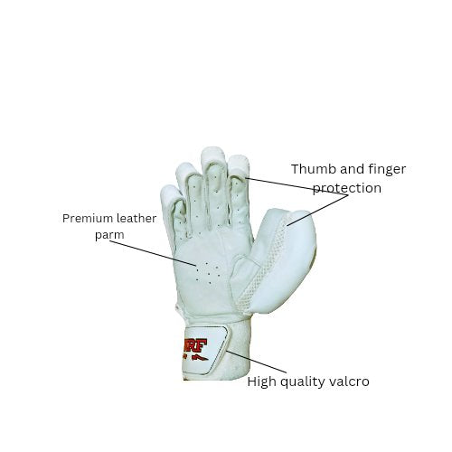 MRF White Edition Batting Gloves